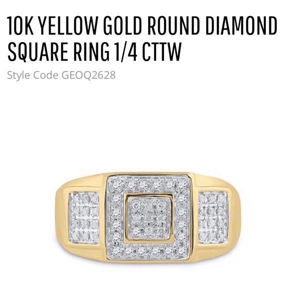 10k Solid Gold Genuine Real Diamond ring Free appraisal & posh authenticate incl - Picture 9 of 9